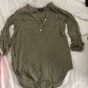 fancy green to the elbows shirt